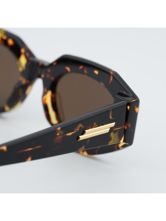 Bottega Veneta BV1031S 002 Sunglasses Havana Oval Frame, Brown Lenses main image 11